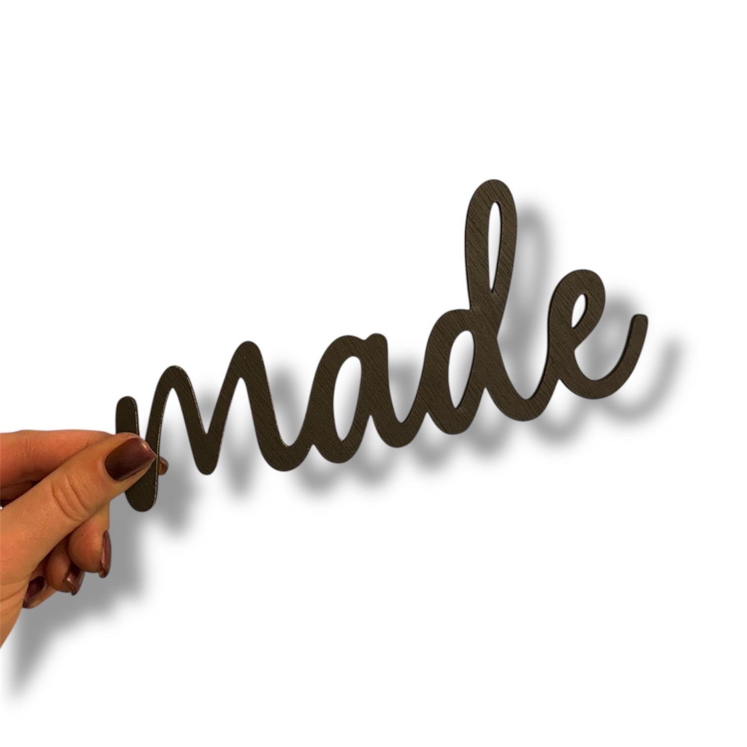 Handmade Wooden "Look What We Made" Wall Sign – Baby Nursery Decor - Image 7