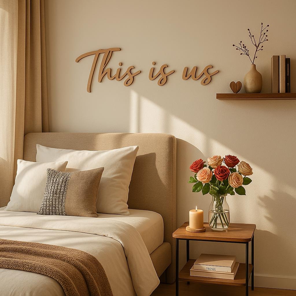Rustic "This Is Us" Wooden Wall Sign – Farmhouse Family Decor