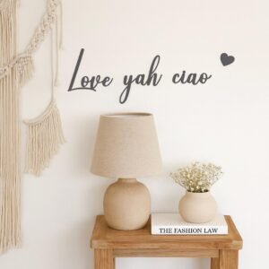 Love Yah Ciao Wooden Wall Sign – Plywood Quote – Playful Home Decor – Modern Wall Art