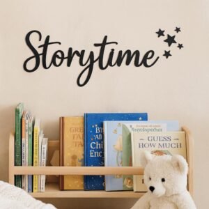 Storytime Wooden Wall Sign - Birch Plywood Nursery Decor