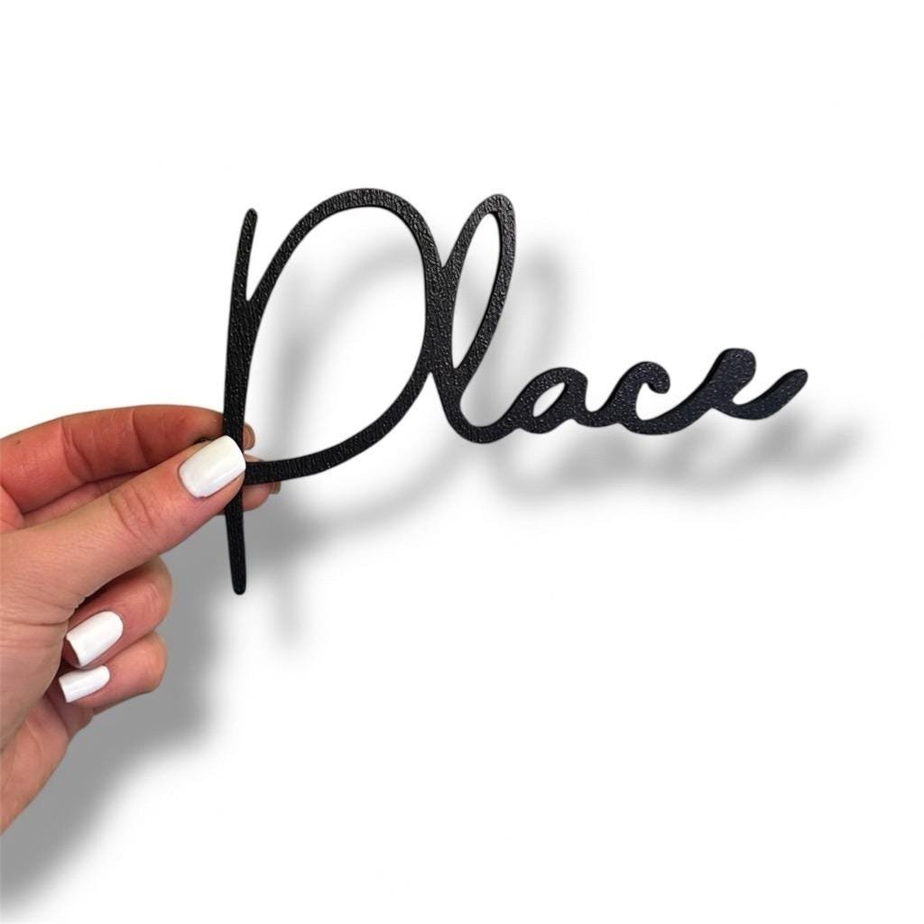Our Happy Place Wooden Wall Sign • Plywood Home Decor • Living Room Wall Art • Modern Rustic Sign • Black White Natural Wall Hanging - Image 6