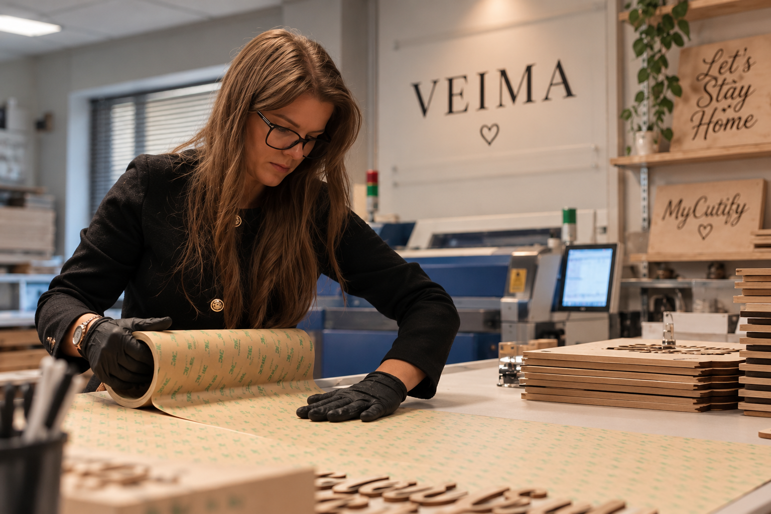 Marina working in the VEIMA workshop
